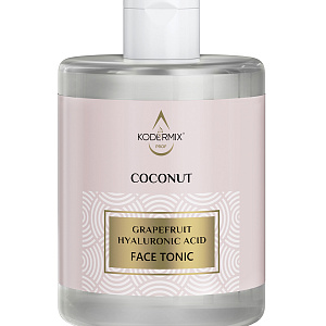 Тоник на основе кокосовой воды с экстрактом сока грейпфрута и гиалуроновой кислоты, 500 мл. Тонизирование, выравнивание pH и Увлажнение.